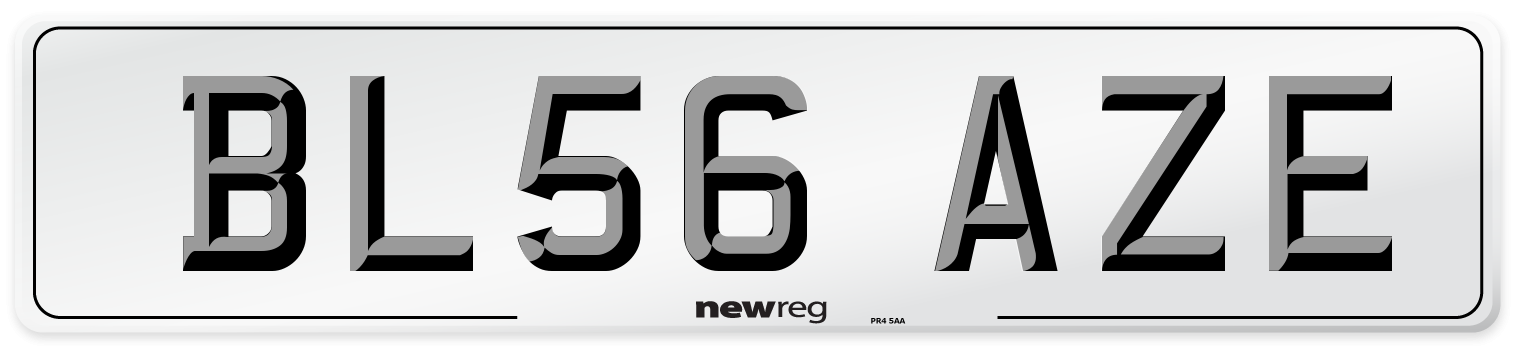 BL56 AZE Number Plate from New Reg